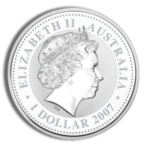 2008 1 oz Australia Silver Lunar Rat BU - Series I - Image 2