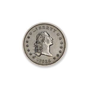 2024 – OVERSTRIKE SERIES #4 - 1964 KENNEDY HALF W/ FLOWING HAIR OBVERSE - 30MM (ONLY 250 MINTED) IN COINSAFE CAPSULE AND C.O.A.