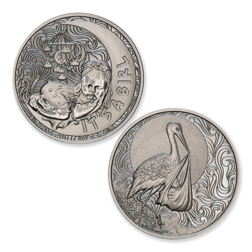 IT'S A GIRL - 1 TROY OUNCE - 39MM