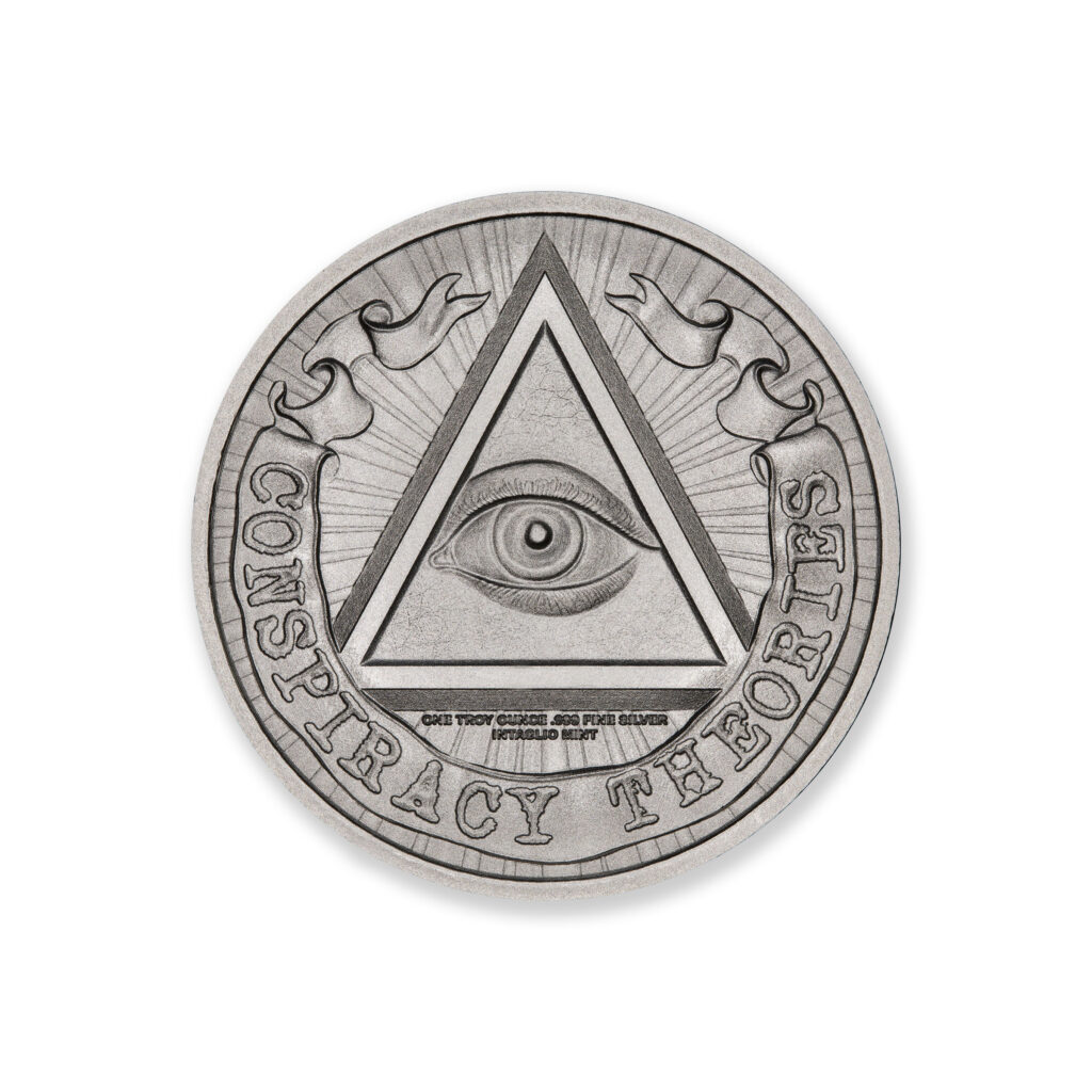CONSPIRACY THEORIES SERIES - MOON LANDING – 1 TROY OUNCE – 39MM