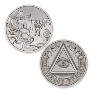 CONSPIRACY THEORIES SERIES - MOON LANDING – 1 TROY OUNCE – 39MM