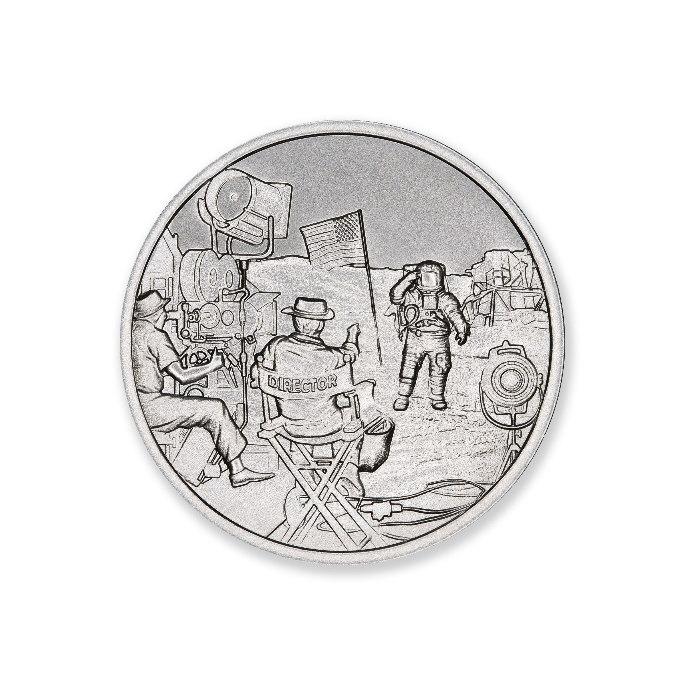 CONSPIRACY THEORIES SERIES - MOON LANDING – 1 TROY OUNCE – 39MM - Image 2