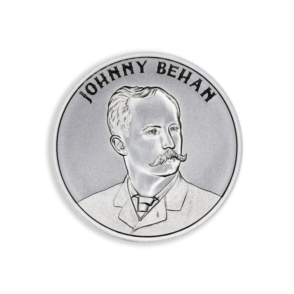 WILD WEST LEGENDS SERIES – JOHNNY BEHAN – 1 TROY OUNCE – 39MM