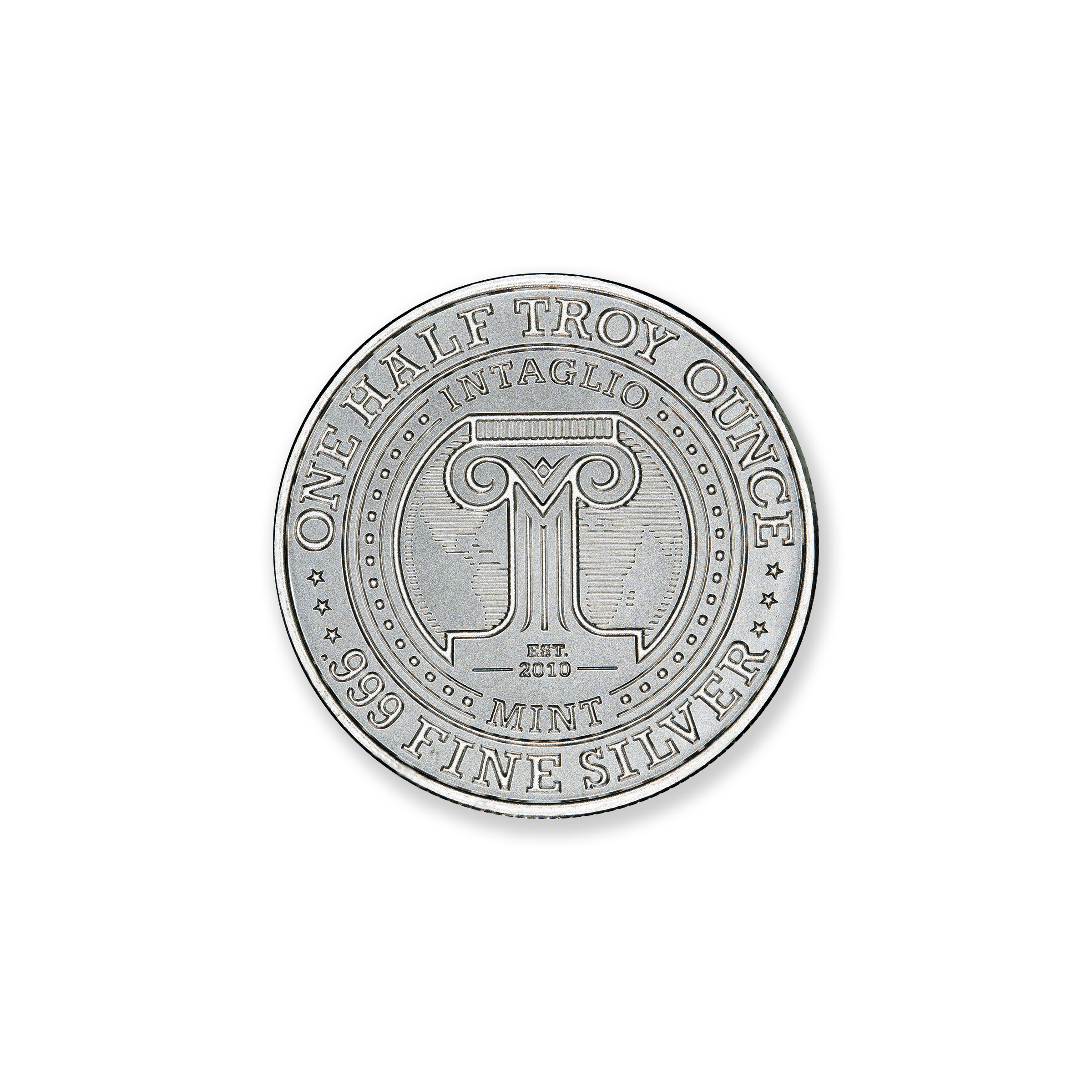 FRACTIONAL - SCREAMING EAGLE - ONE HALF OUNCE - .999 FINE SILVER - 30MM - Image 2