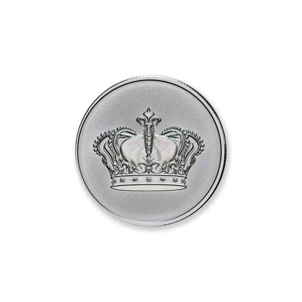FRACTIONAL - ROYAL CROWN - ONE HALF OUNCE - .999 FINE SILVER - 30MM