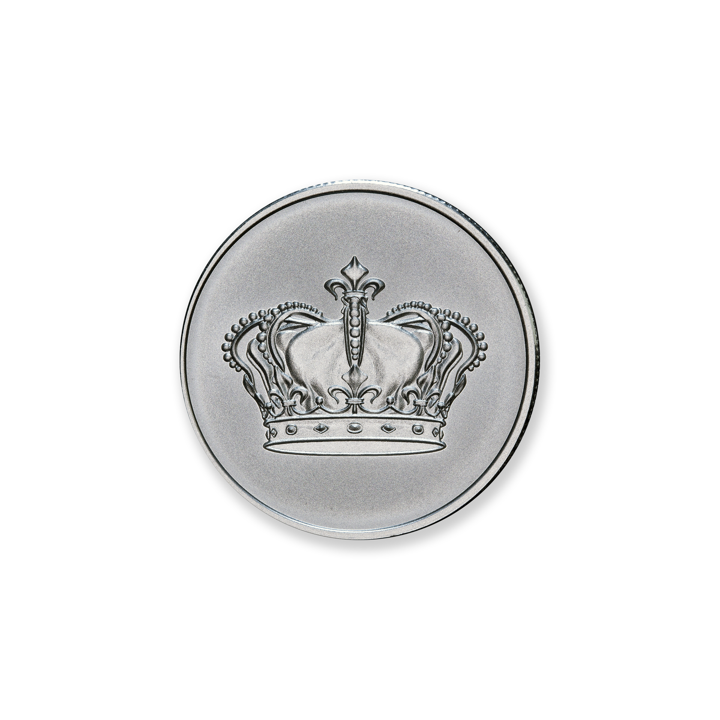 FRACTIONAL - ROYAL CROWN - ONE HALF OUNCE - .999 FINE SILVER - 30MM - Image 1