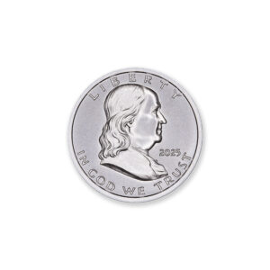 2025 FRANKLIN HALF / INTAGLIO REVERSE - ONE HALF OUNCE - .999 FINE SILVER - 30MM