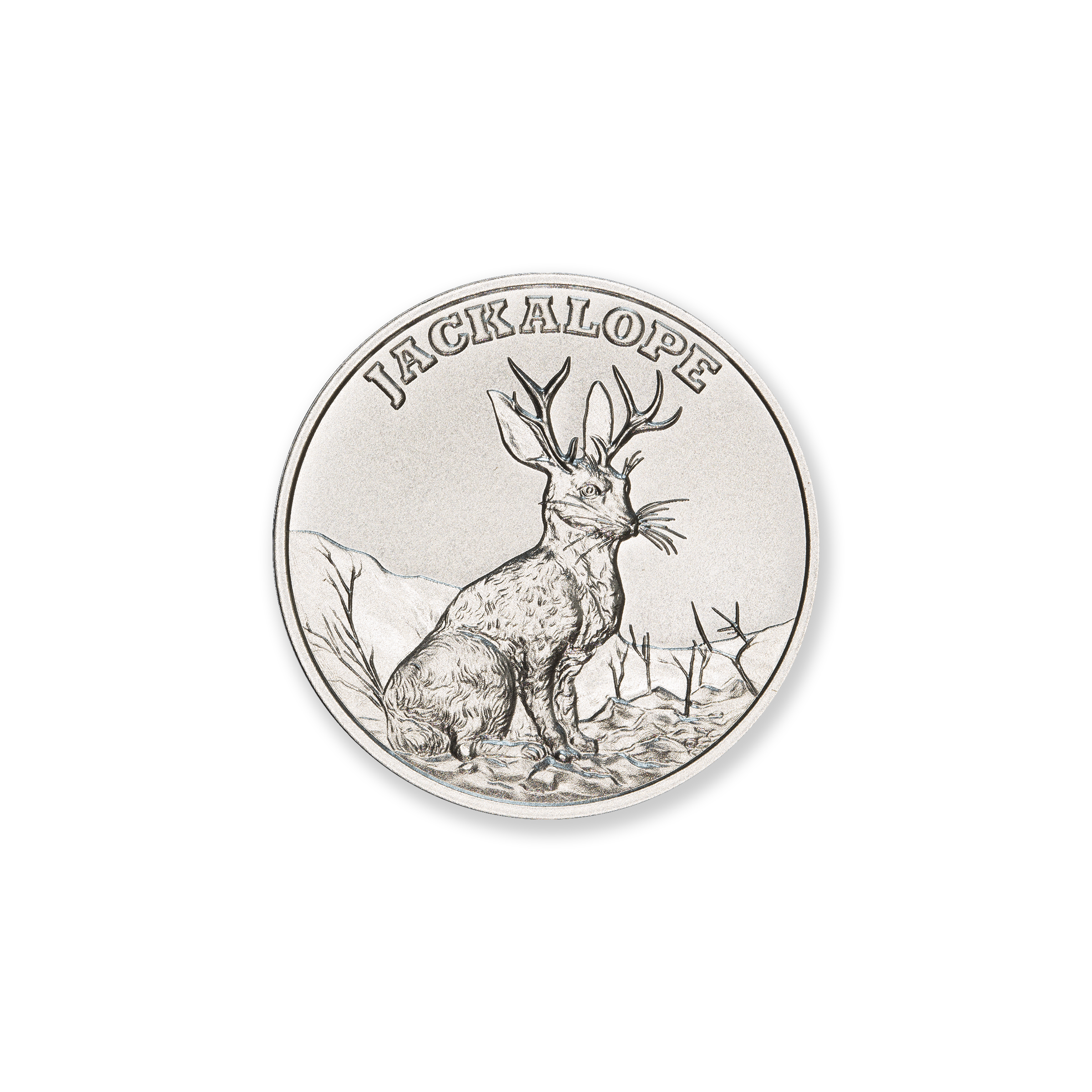 FRACTIONAL - JACKALOPE - ONE HALF OUNCE - .999 FINE SILVER - 30MM - Image 1