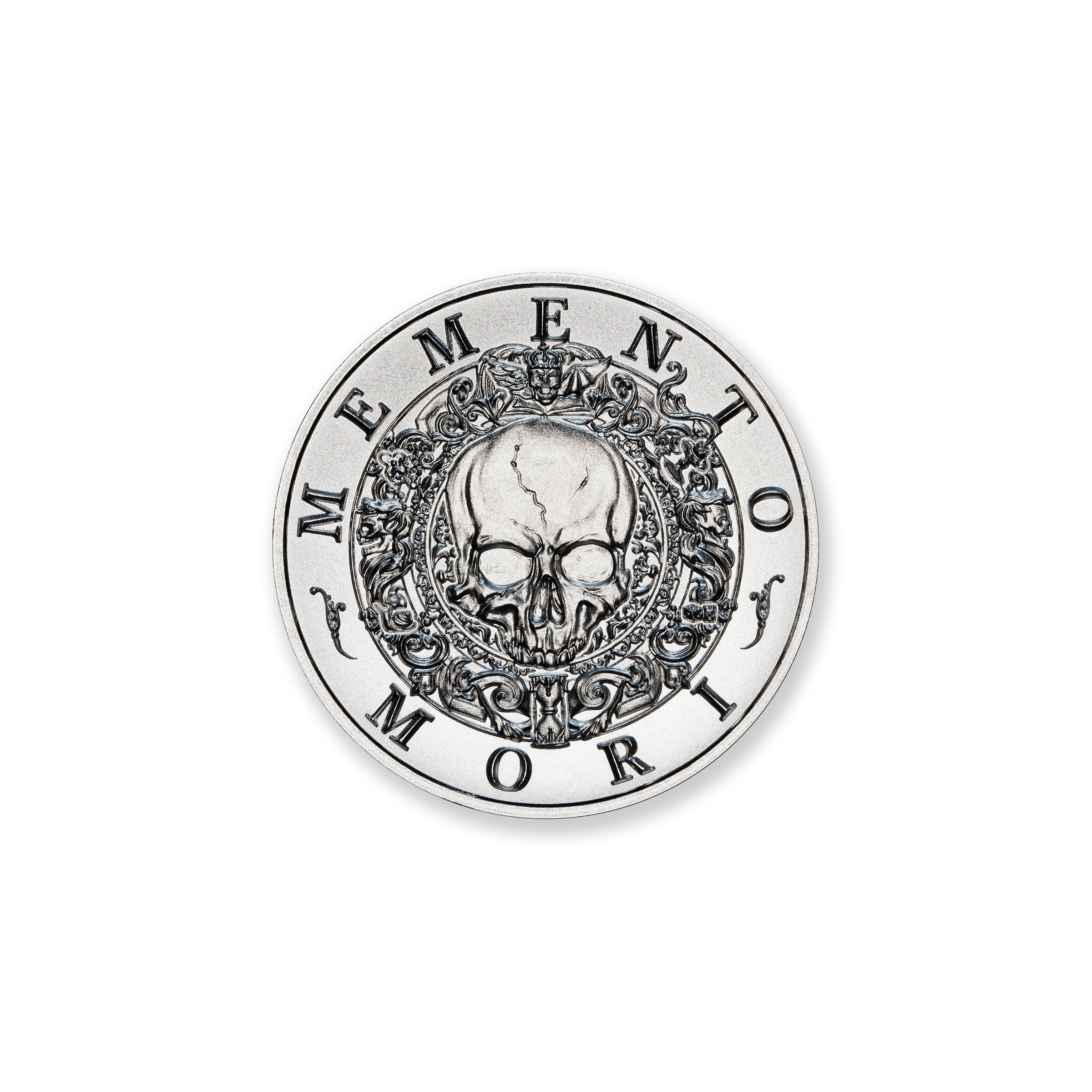 FRACTIONAL - MEMENTO MORI - ONE HALF OUNCE - .999 FINE SILVER - 30MM - Image 1