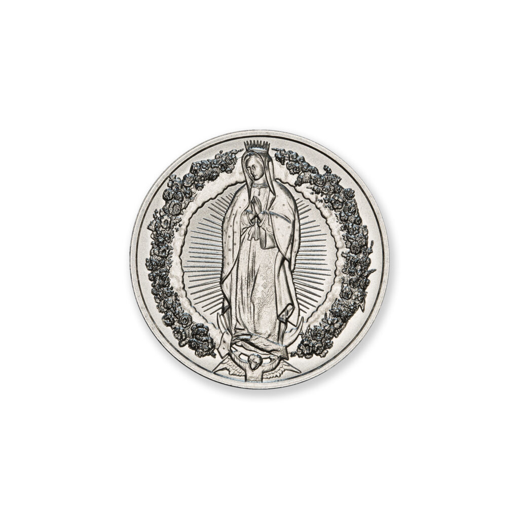 FRACTIONAL - OUR LADY OF GUADALUPE - ONE HALF OUNCE - .999 FINE SILVER - 30MM