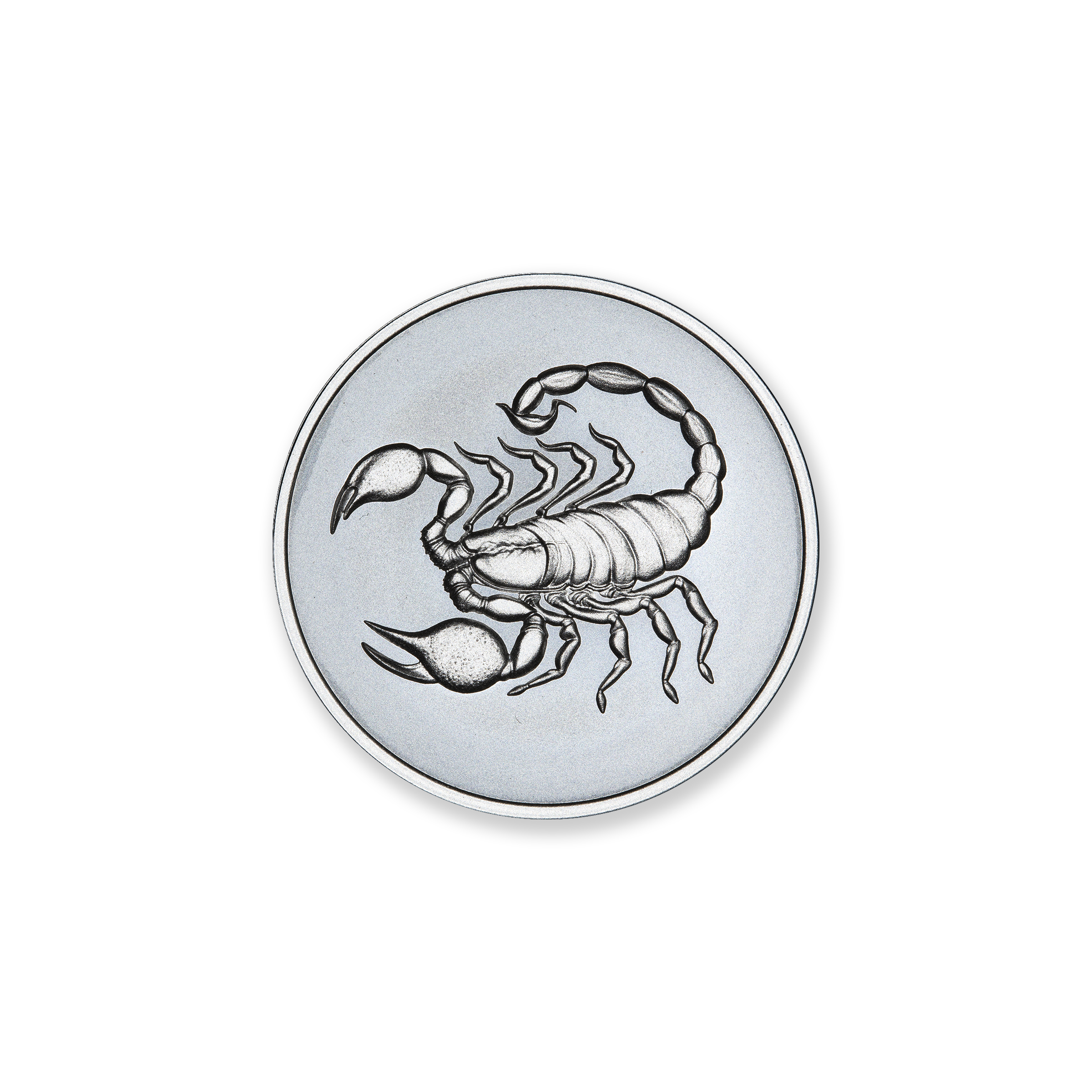 FRACTIONAL - SCORPION - ONE HALF OUNCE - .999 FINE SILVER - 30MM - Image 1