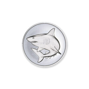 FRACTIONAL - SHARK - ONE HALF OUNCE - .999 FINE SILVER - 30MM