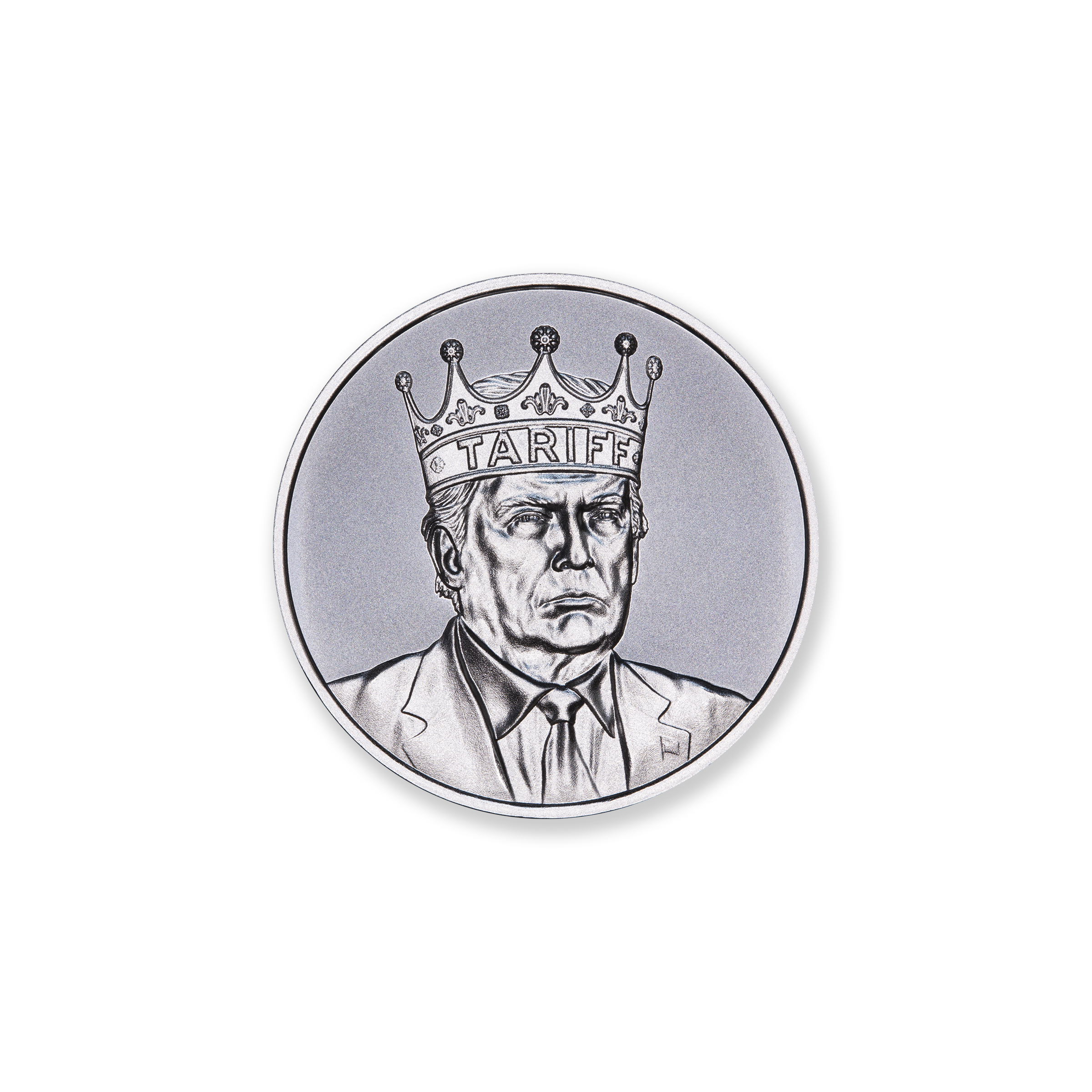 FRACTIONAL - TARIFF KING - ONE HALF OUNCE - .999 FINE SILVER - 30MM - Image 1