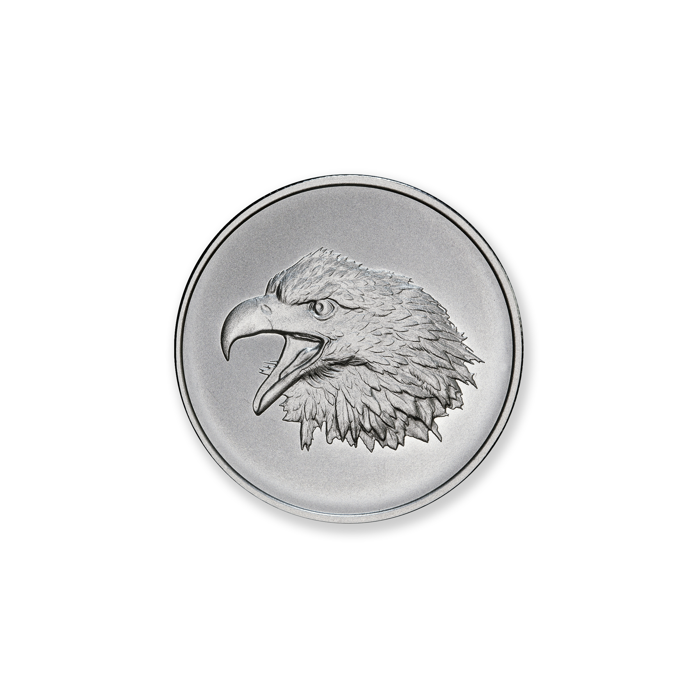 FRACTIONAL - SCREAMING EAGLE - ONE HALF OUNCE - .999 FINE SILVER - 30MM - Image 1