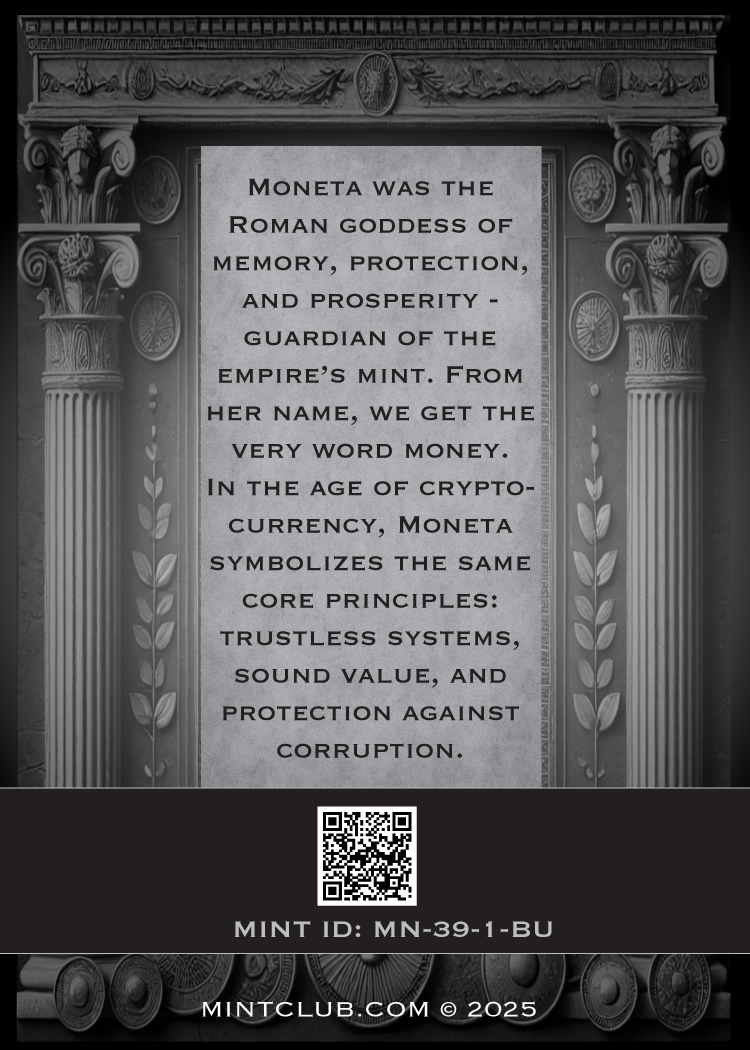 MONETA NOVA - 150,000 SATOSHI CRYPTO COLD STORAGE WALLET - 1 TROY OUNCE - 39MM - TOTAL MINTAGE: 100 (BUYER FUNDED) - Image 3