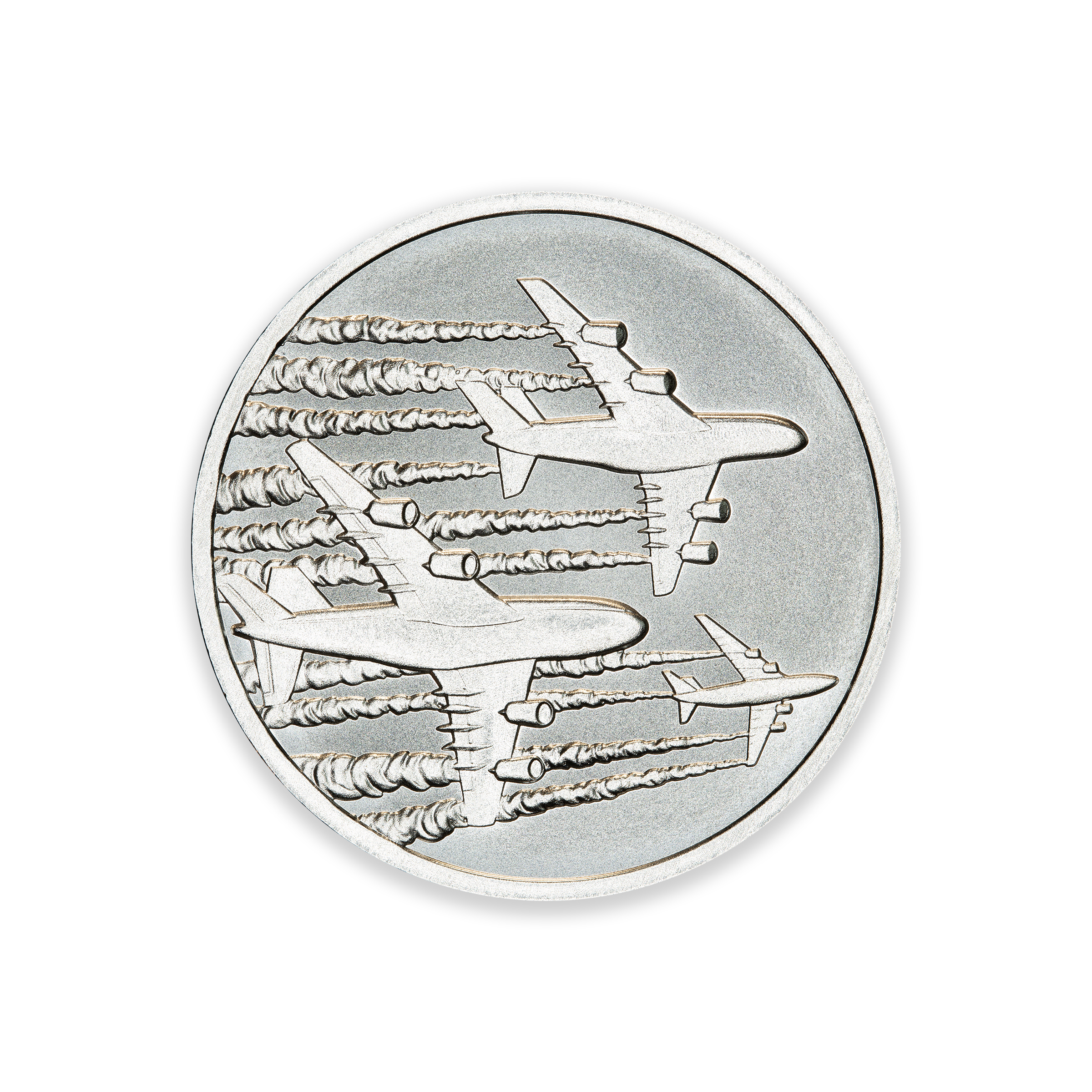 CONSPIRACY THEORIES SERIES - CHEMTRAILS – 1 TROY OUNCE – 39MM - Image 2