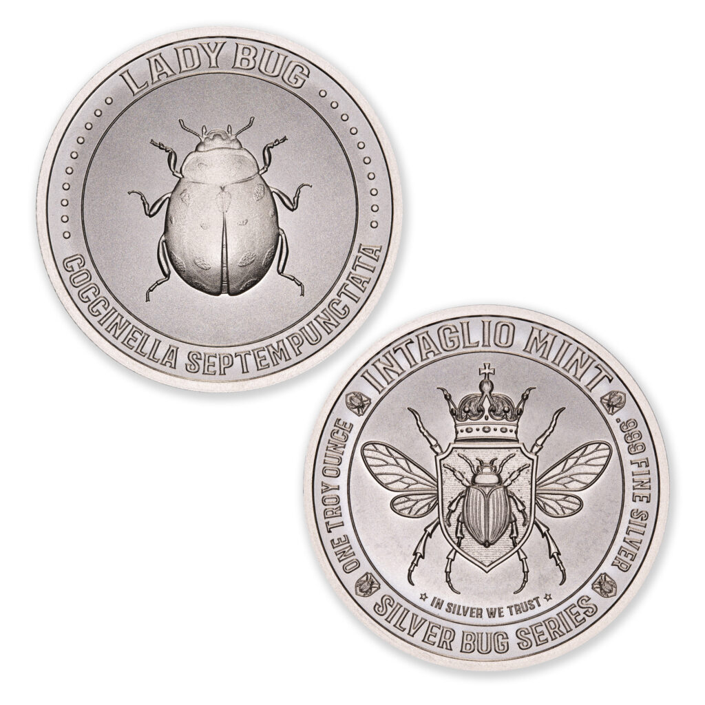 SILVER BUG SERIES - LADY BUG - 1 TROY OUNCE - 39MM