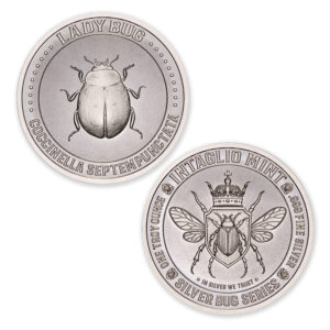 SILVER BUG SERIES -  LADY BUG - 1 TROY OUNCE - 39MM