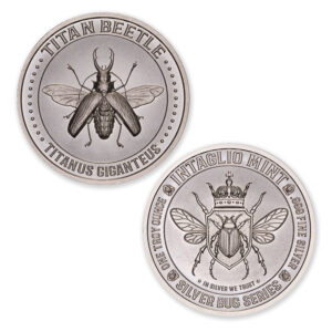 SILVER BUG SERIES -  TITAN BEETLE - 1 TROY OUNCE - 39MM