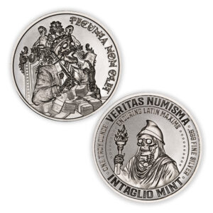 VERITAS NUMISMA SERIES – ENDURING LATIN MAXIMS – PECUNIA NON OLET - 1 TROY OUNCE - 39MM10