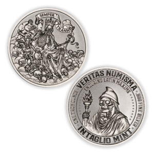 VERITAS NUMISMA SERIES – ENDURING LATIN MAXIMS – SIC SEMPER TYRANNIS - 1 TROY OUNCE - 39MM