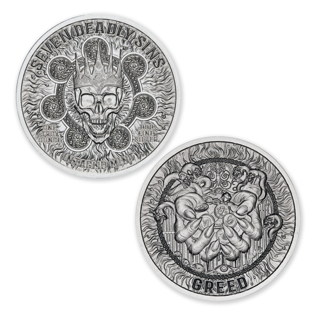 SEVEN DEADLY SINS - GREED – 1 TROY OUNCE – 39MM