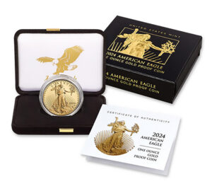 2024-W 1 oz Proof Gold Eagle $50 - Box & COA - Image 1