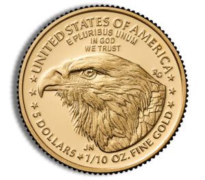 2024-W 1/10 oz Proof Gold Eagle $5 - Box & COA - Image 3