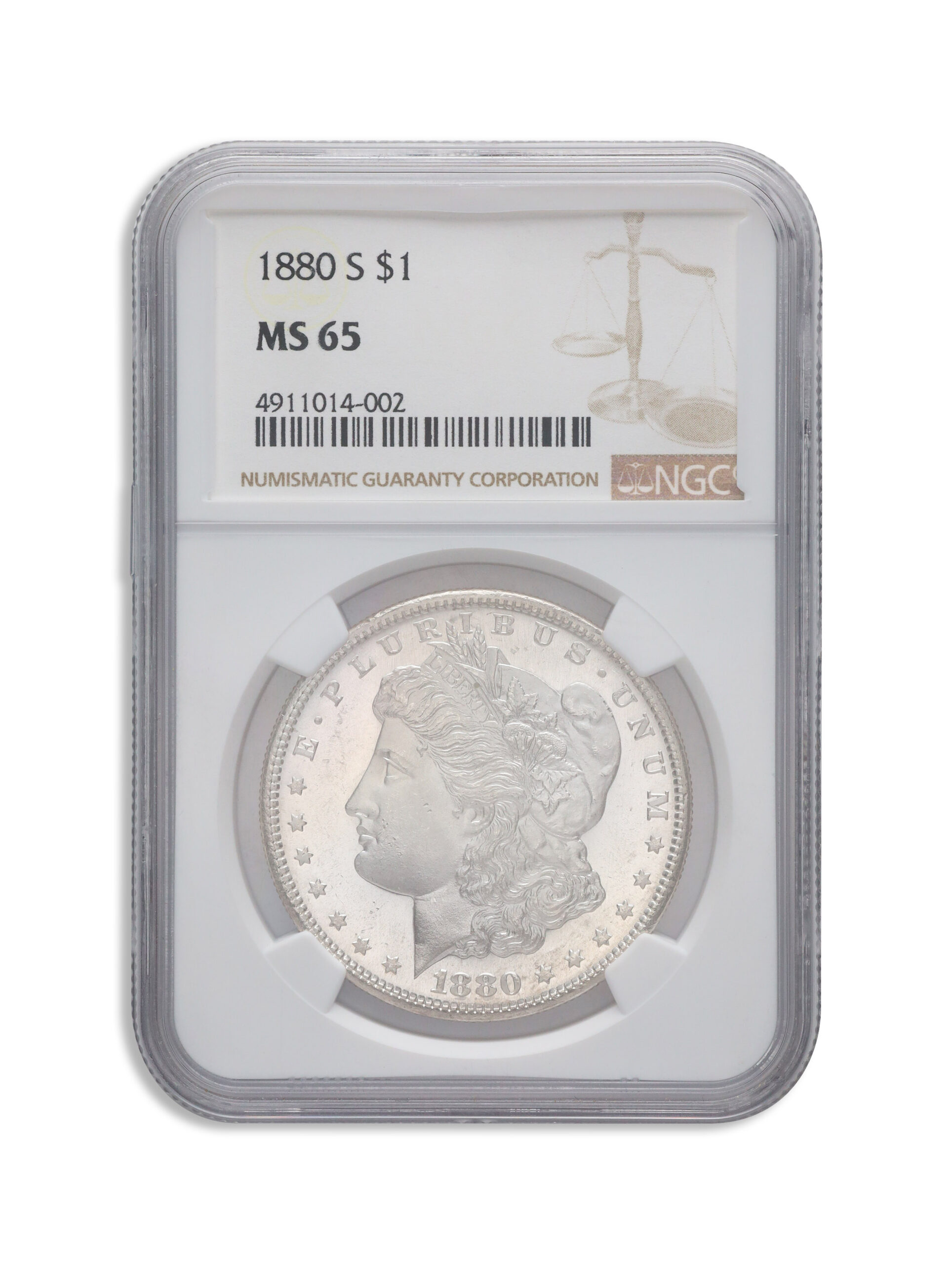 1880-S Morgan Silver Dollar  NGC MS65 - Image 1