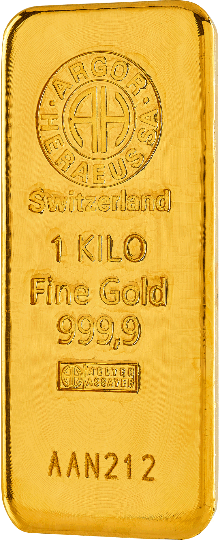 1 kilo Gold Bar - Argor-Heraeus (Cast) - Image 1