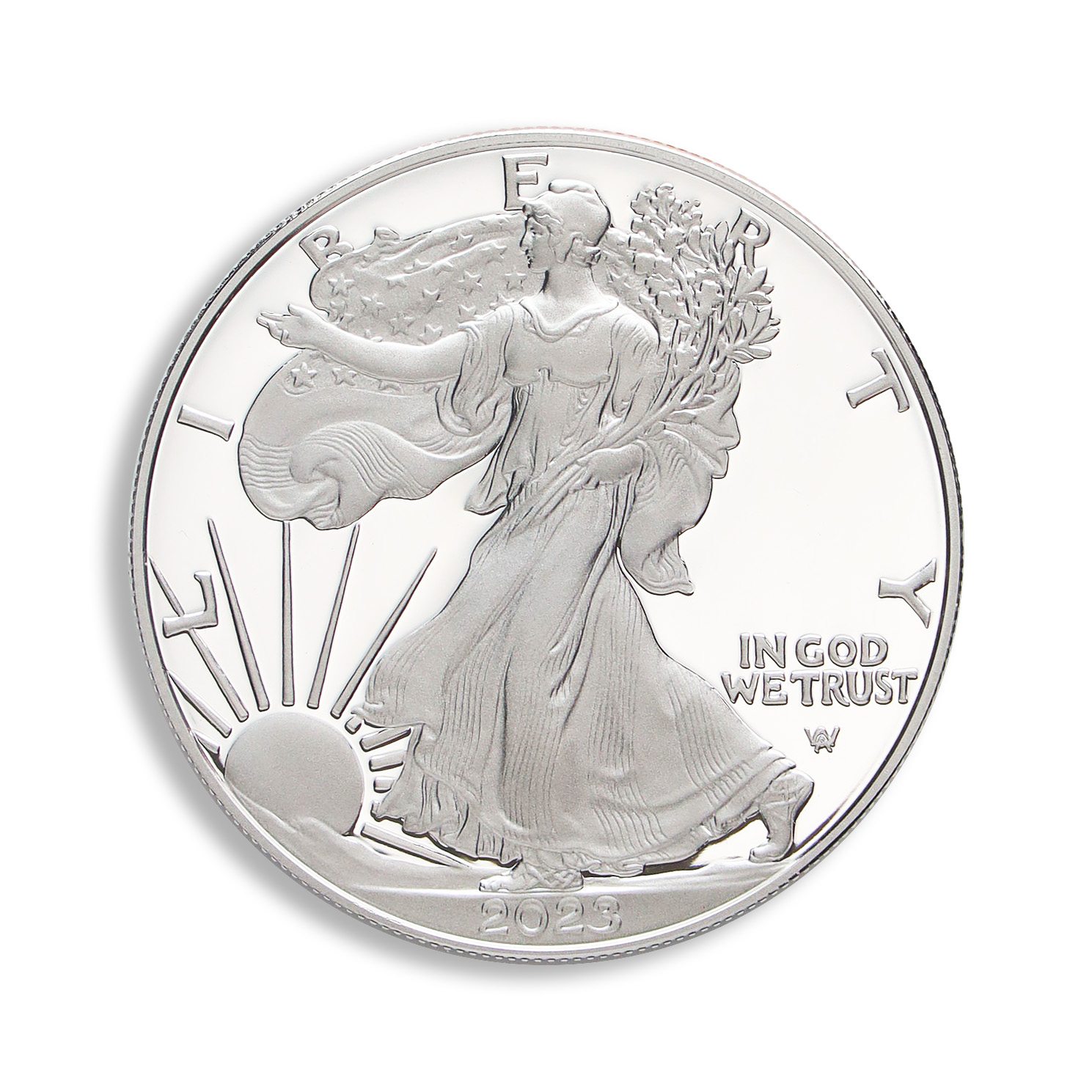 2023-W Proof Silver Eagle with Box & COA - Image 2