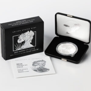2024-W Proof Silver Eagle with Box & COA - Image 1