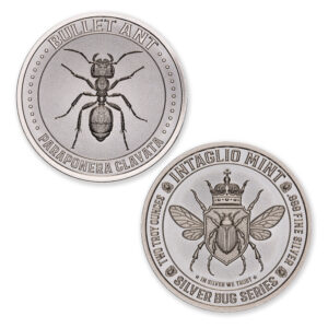 SILVER BUG SERIES -  BULLET ANT - 2 TROY OUNCE - 39MM