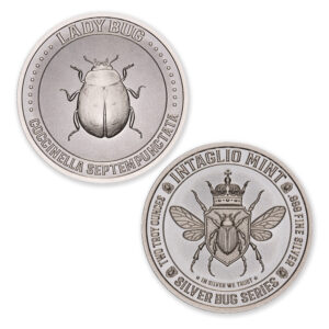 SILVER BUG SERIES -  LADY BUG - 2 TROY OUNCE - 39MM