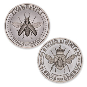 SILVER BUG SERIES -  TITAN BEETLE - 2 TROY OUNCE - 39MM