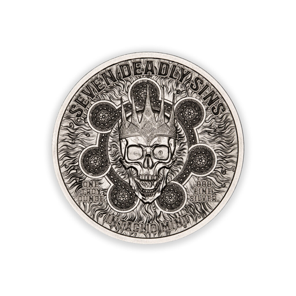 SEVEN DEADLY SINS - SLOTH – 1 TROY OUNCE – 39MM