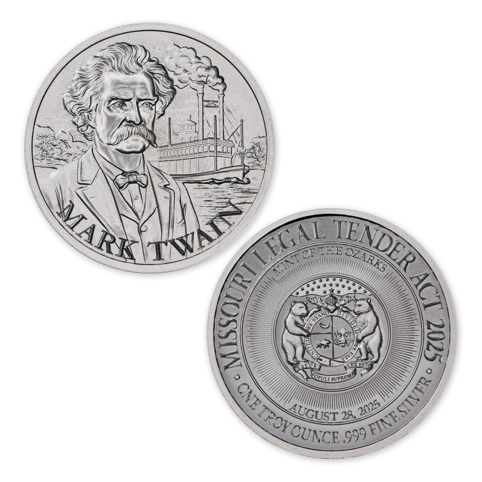 Missouri Legal Tender Act - Intaglio Mint - Mark Twain