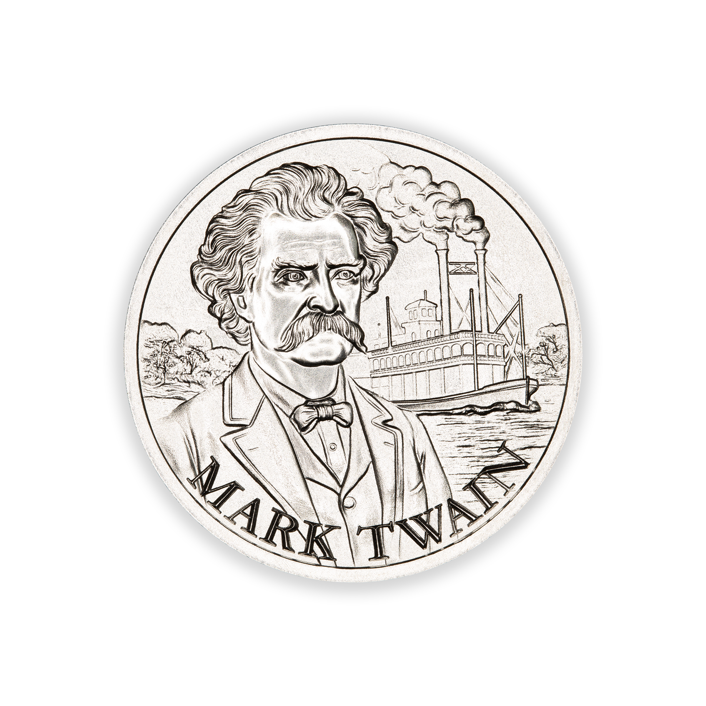 LEGAL TENDER ACT - MISSOURI - MARK TWAIN - 1 TROY OUNCE - 39MM - Image 2