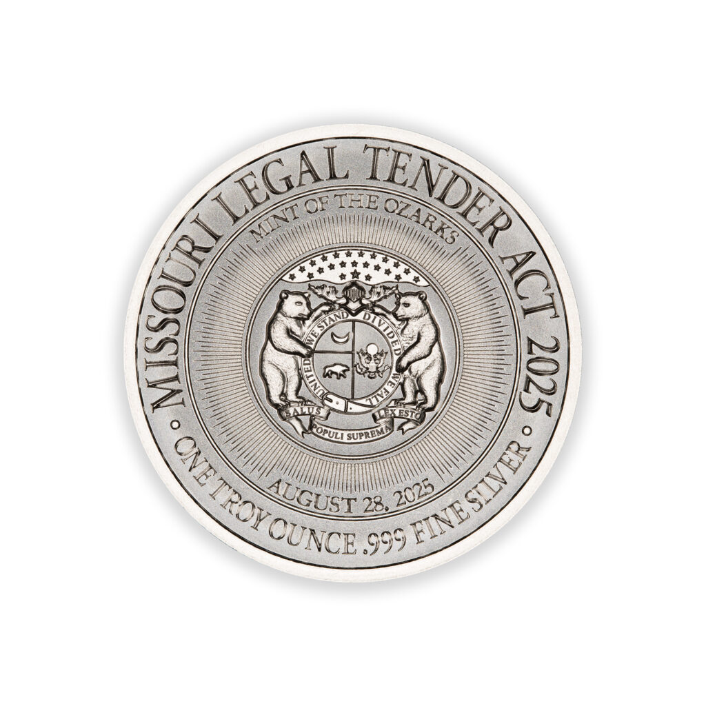 LEGAL TENDER ACT - MISSOURI - MARK TWAIN - 1 TROY OUNCE - 39MM