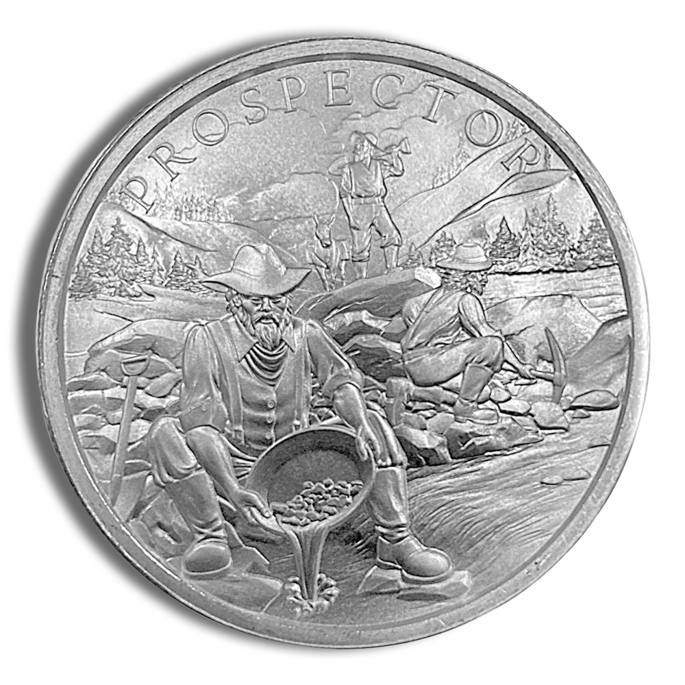2022 1 oz Klondike Prospector Silver Coin - Image 1