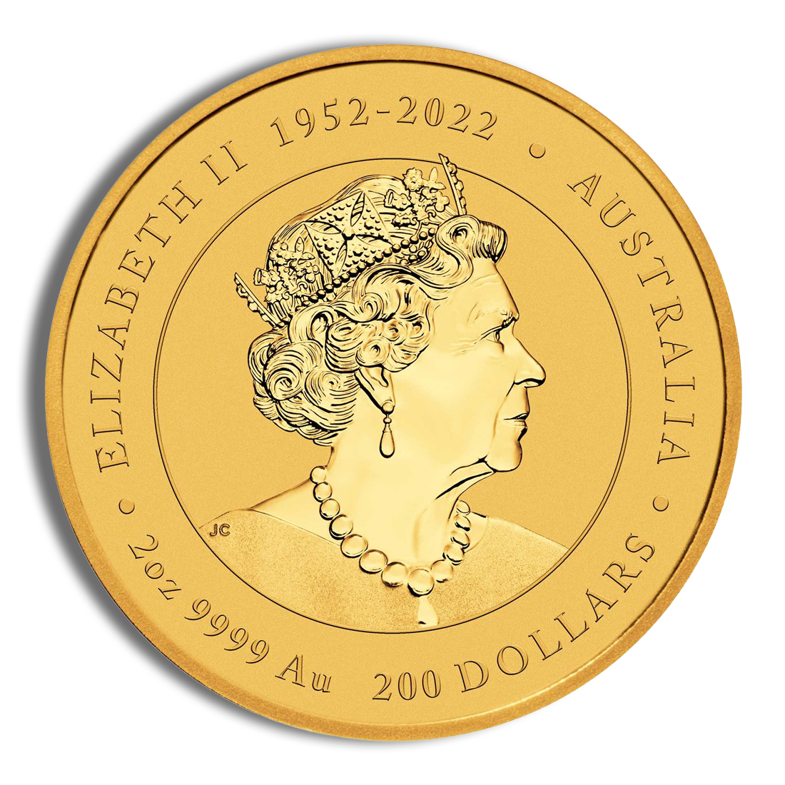2024 2 oz Australia Gold Lunar Dragon BU - Series III - Image 2