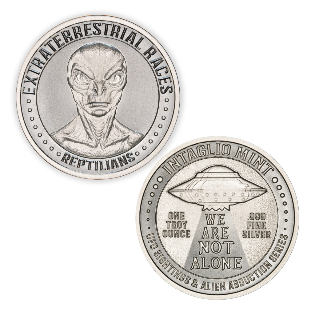 EXTRATERRESTRIAL RACES - "REPTILIANS" – 1 TROY OUNCE – 39MM