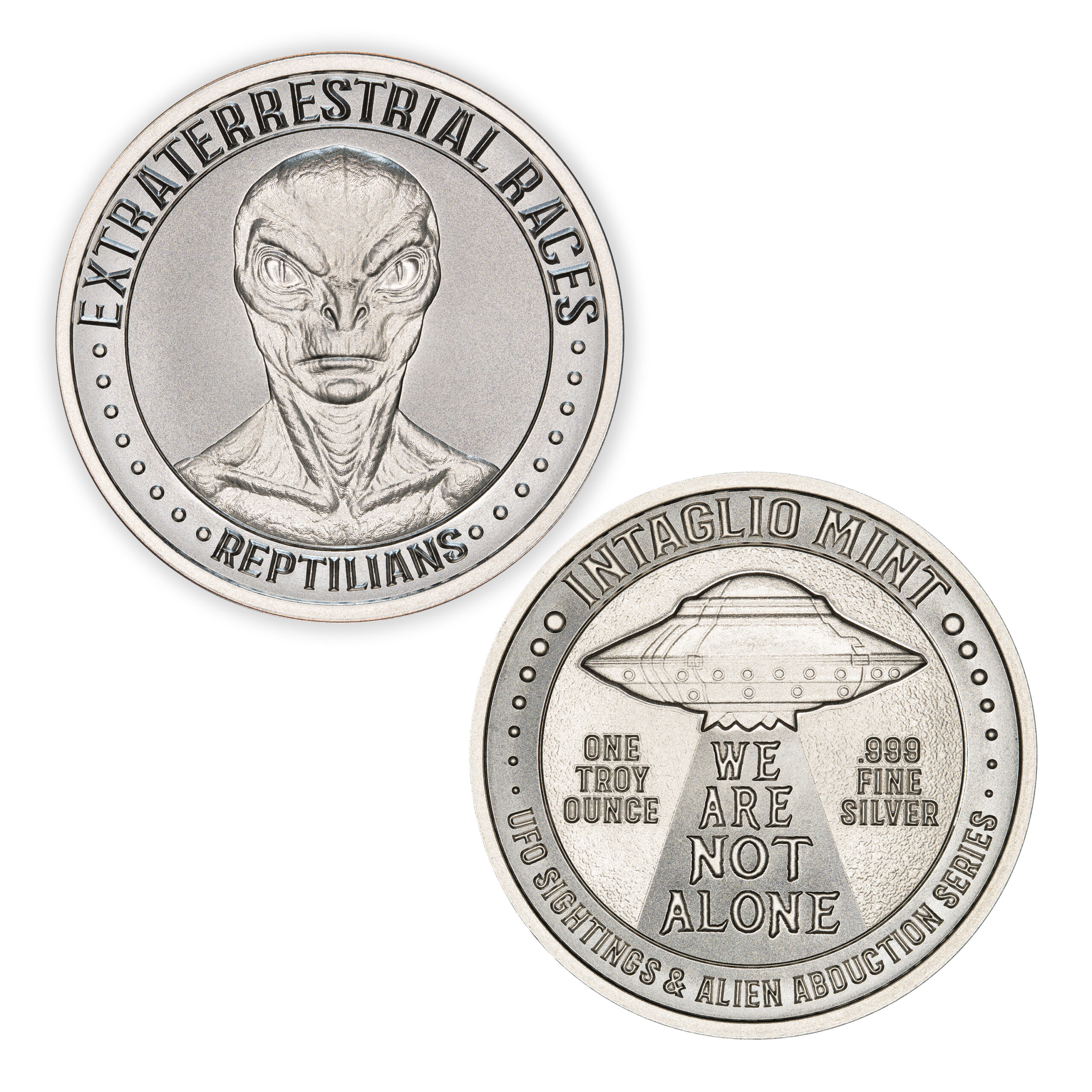 EXTRATERRESTRIAL RACES - "REPTILIANS" – 1 TROY OUNCE – 39MM - Image 1