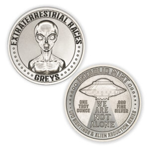 EXTRATERRESTRIAL RACES - "GREYS" – 1 TROY OUNCE – 39MM