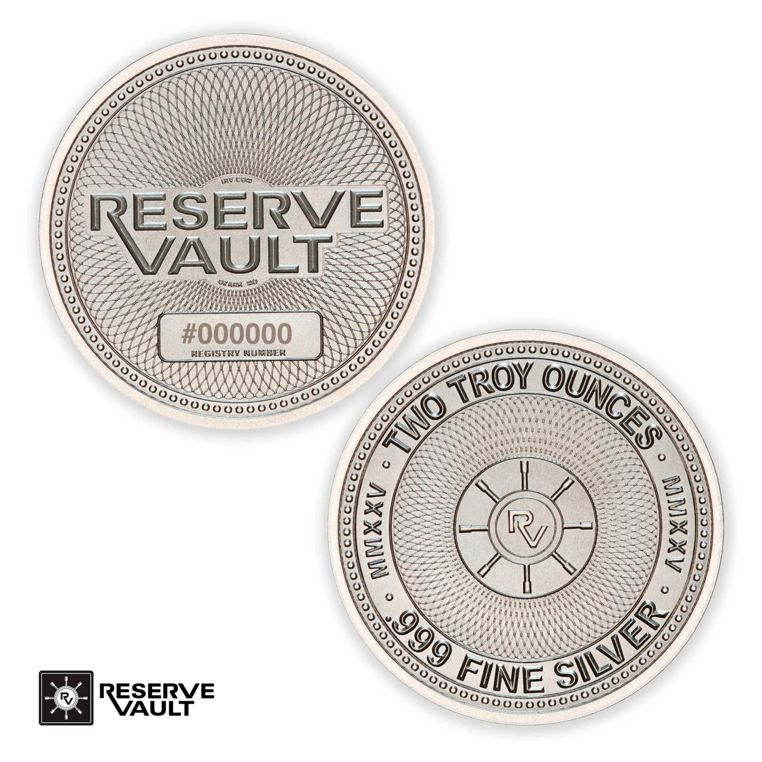 2 oz .999 Fine Silver Round - Reserve Vault
