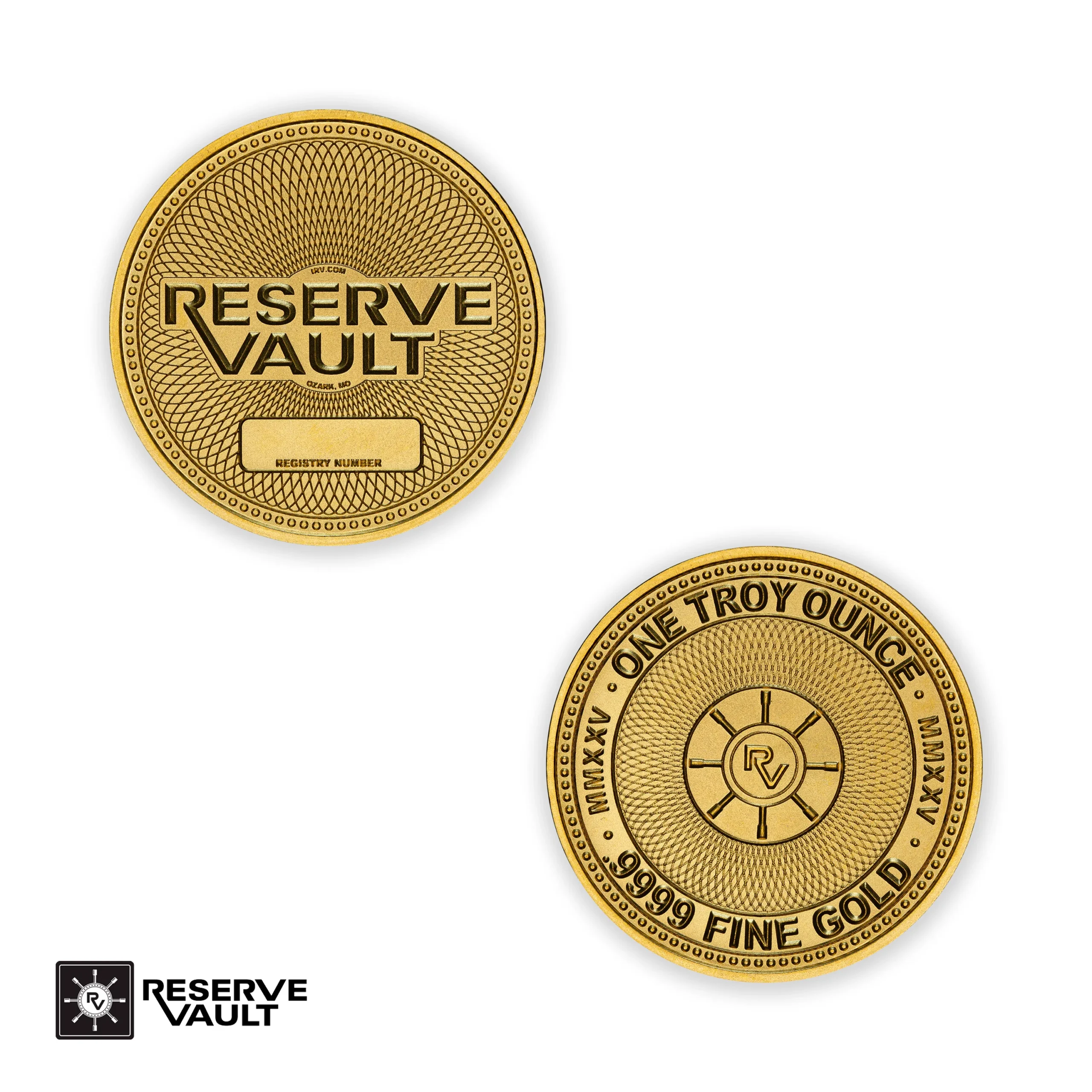1 oz .9999 Fine Gold Round - Reserve Vault