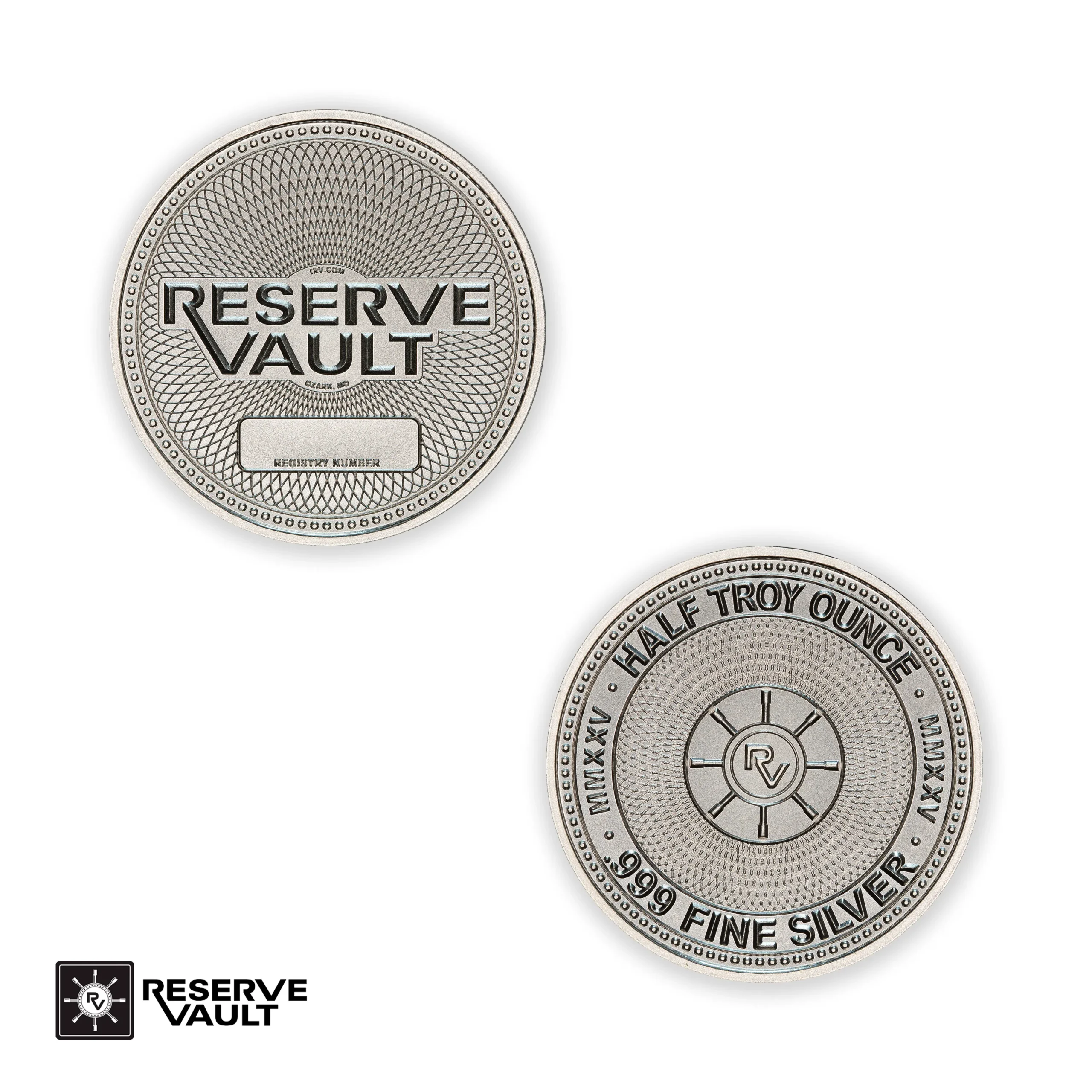 1/2 oz .999 Fine Silver Round - Reserve Vault