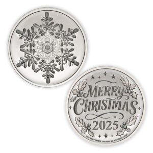 2025 HOLIDAY COLLECTION - SNOW FLAKE - 1 TROY OUNCE - 39MM