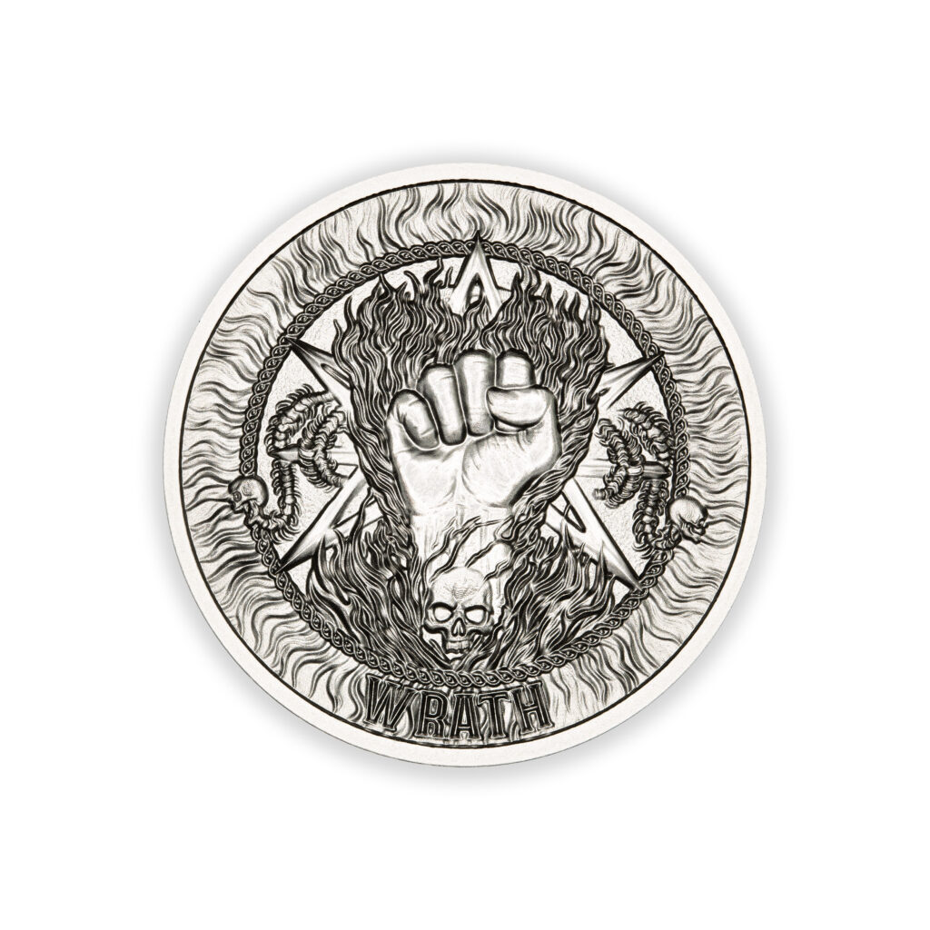 SEVEN DEADLY SINS - WRATH – 1 TROY OUNCE – 39MM