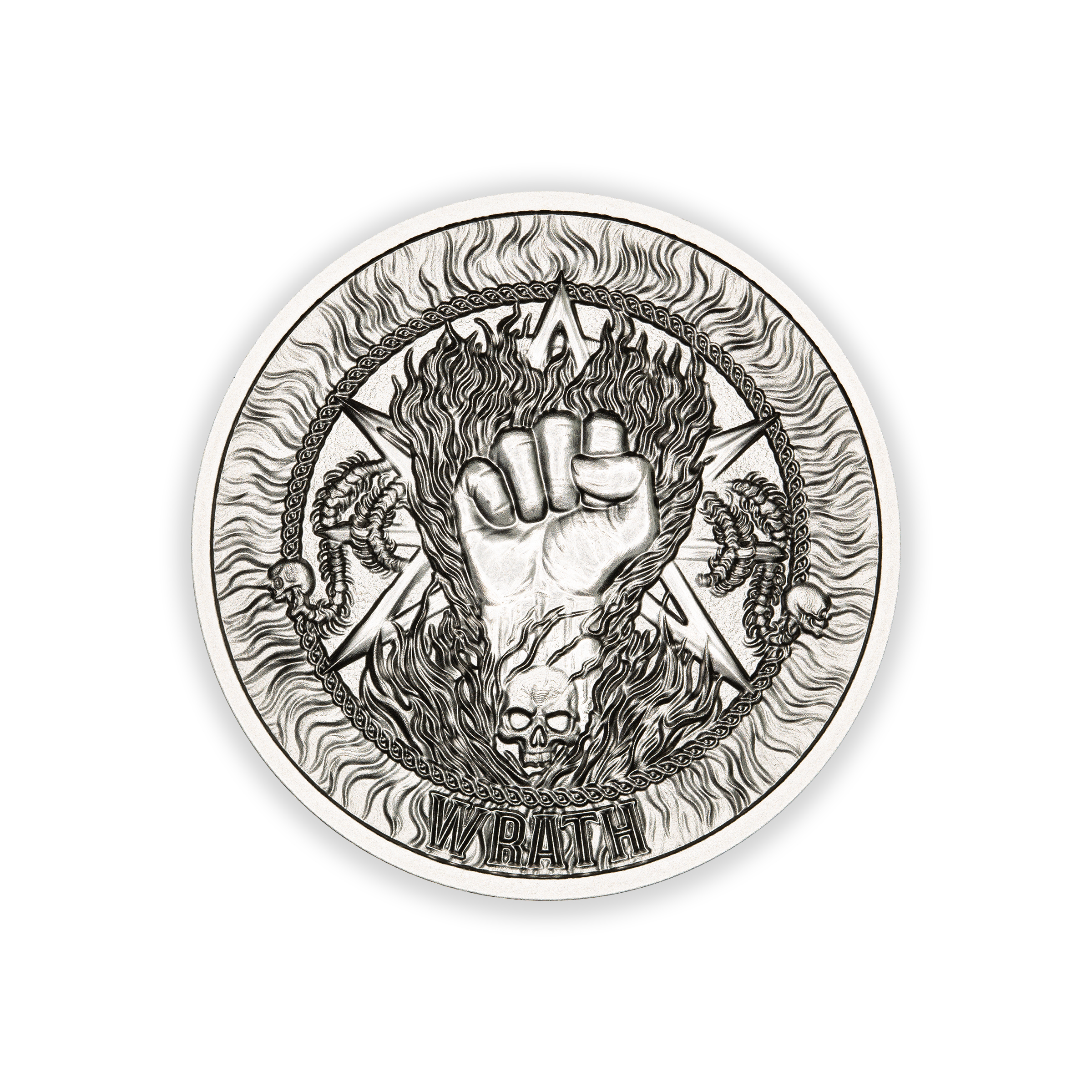 SEVEN DEADLY SINS - WRATH – 1 TROY OUNCE – 39MM - Image 2